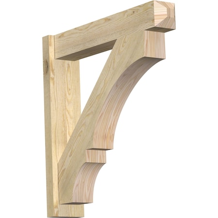 Ekena Millwork Balboa Rough Sawn Craftsman Outlooker, Douglas Fir, 6"W x 30"D x 30"H OUT06X30X30BOA04RDF